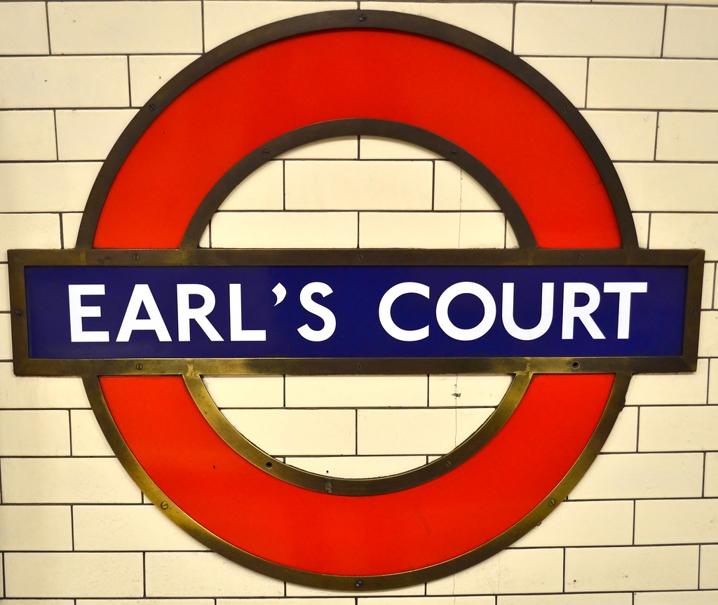 Earls Court tube station sign